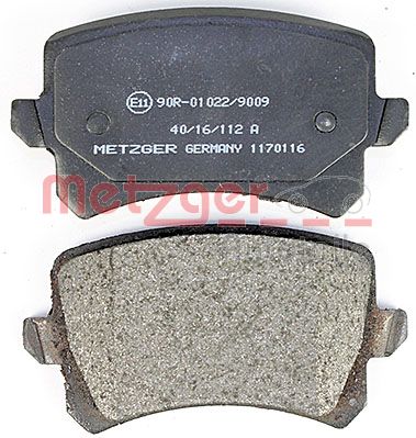 METZGER 1170116 Bremsbelagsatz, Scheibenbremse
